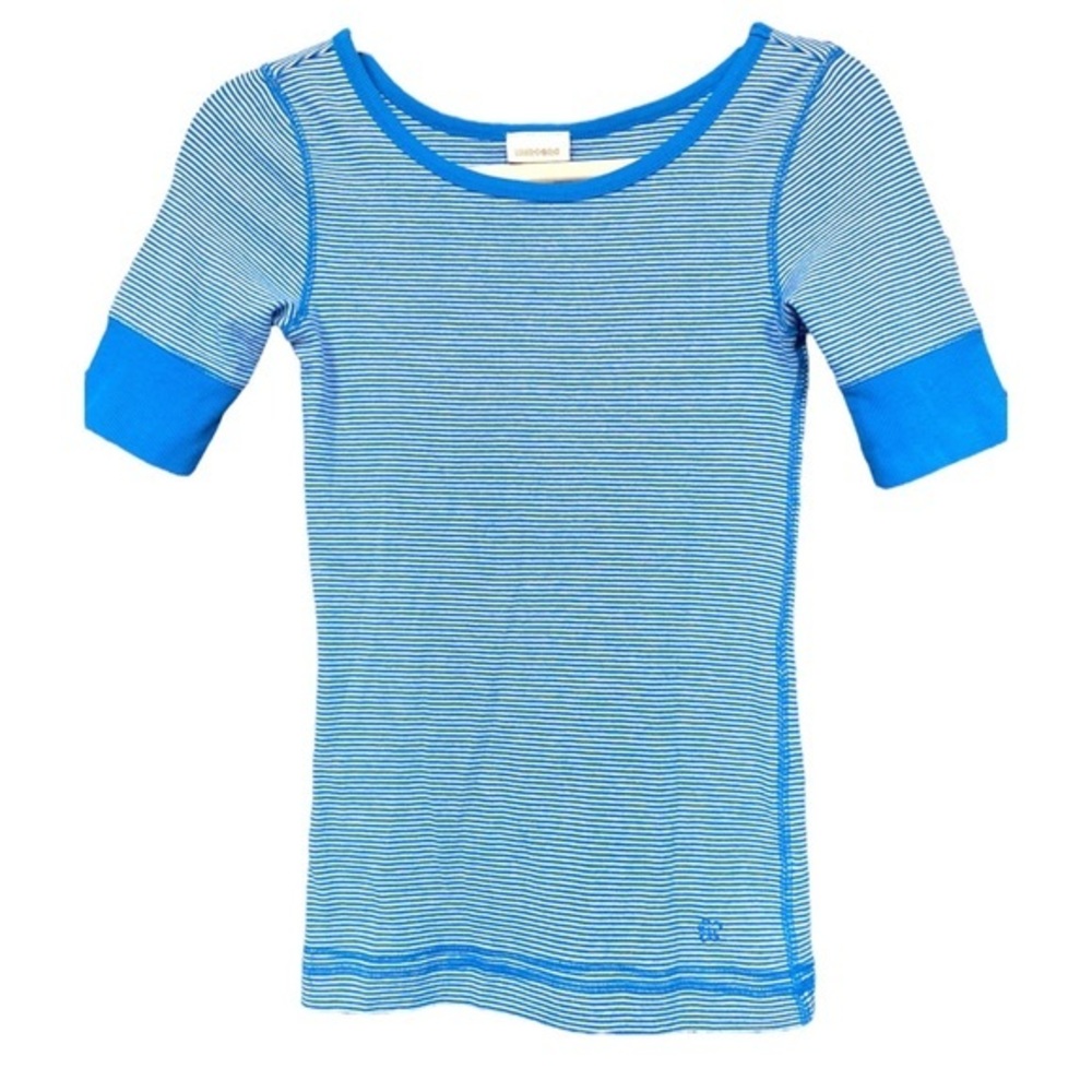 Short sleeve striped‎ fitted tee
